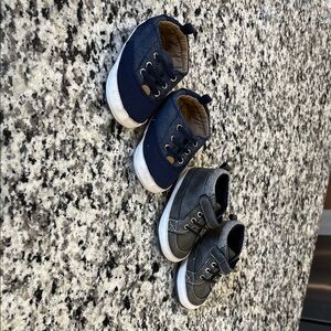 Stylish Kids Shoes in Blue and Gray